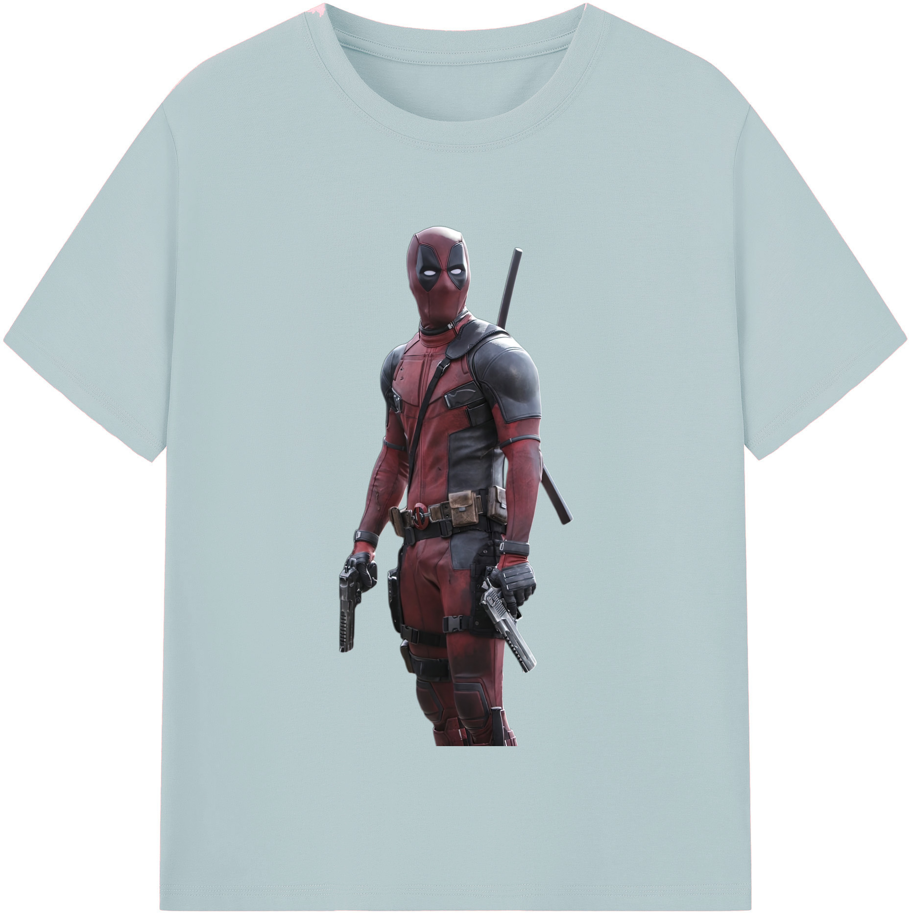 （画像用） Deadpool デッドプール 綿100％半袖Tシャツ（フロントプリント）